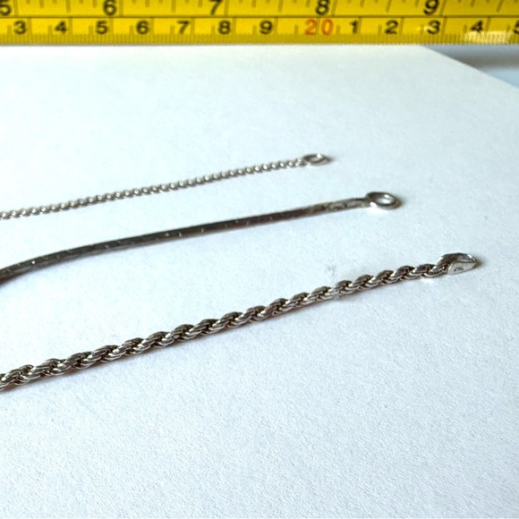 Italian Sterling Silver Chain Bracelet Set - Picture 15 of 15